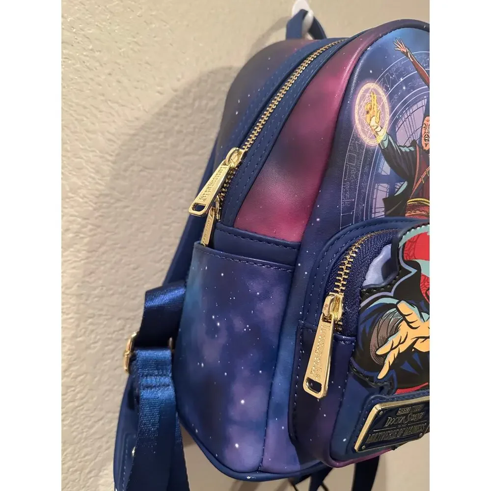 NWT Marvel Disney Loungefly Dr. Strange Multiverse Avengers Wallet AND Backpack